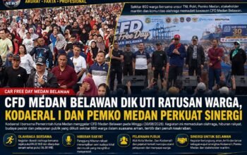 CFD Medan Belawan Diikuti Ratusan Warga, Kodaeral I Bersama Pemko Medan Perkuat Sinergi dan Kebersamaan
