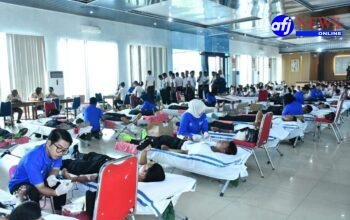 Kodaeral I Belawan Gelar Donor Darah Sambut HUT Ke 81 TNI AL