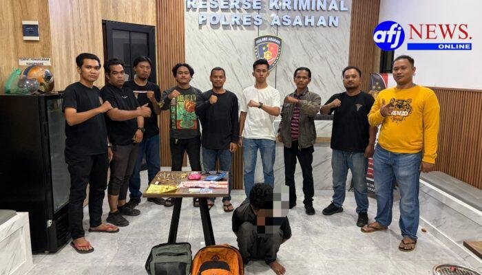 Tak Sampai 24 Jam, Jatanras Polres Asahan Tangkap Pelaku Curat