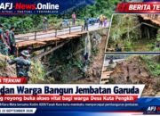 TNI dan Warga Bangun Jembatan Garuda, Buka Akses Ekonomi Desa Kuta Pengkih