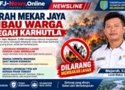 “Jangan Tunggu Api Membesar, Lurah Mekar Jaya Tegaskan Larangan Membakar Lahan”