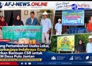Dukung Pertumbuhan Usaha Lokal, PT Marbaujaya Indahraya Grup Salurkan Bantuan CSR untuk UMKM Desa Pulo Jantan