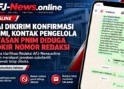 USAI DIKIRIM KONFIRMASI RESMI, KONTAK PENGELOLA YAYASAN PNIM DIDUGA MEMBLOKIR NOMOR REDAKSI AFJ-News.online