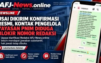 USAI DIKIRIM KONFIRMASI RESMI, KONTAK PENGELOLA YAYASAN PNIM DIDUGA MEMBLOKIR NOMOR REDAKSI AFJ-News.online